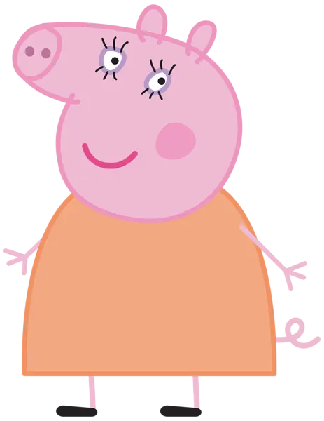 Invitaciones de Peppa pig - mama cerdita peppa pig