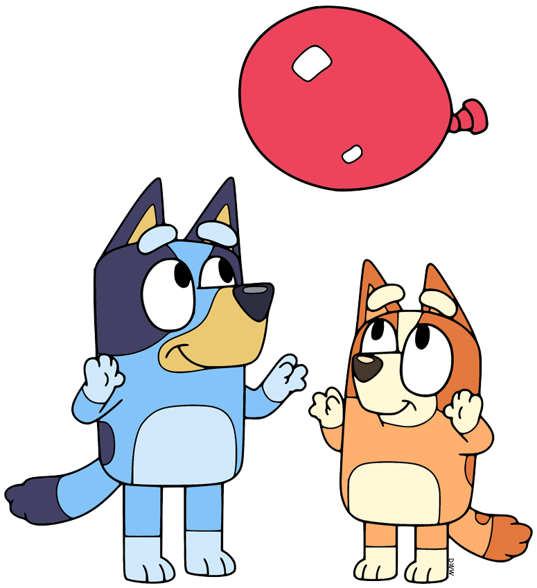 bluey y bingo invitacion