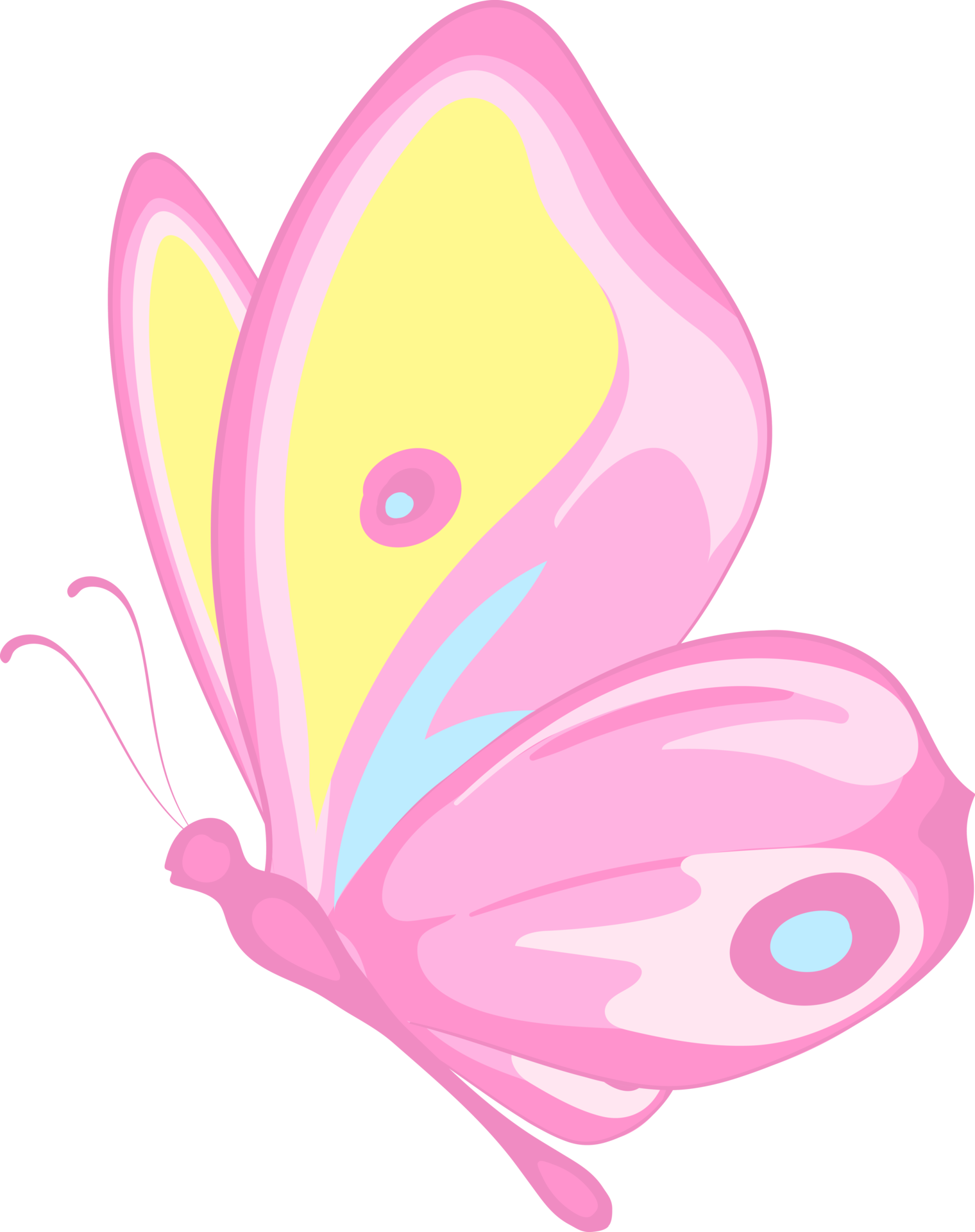 Invitacion de mariposa - illustration beautiful butterfly paint png