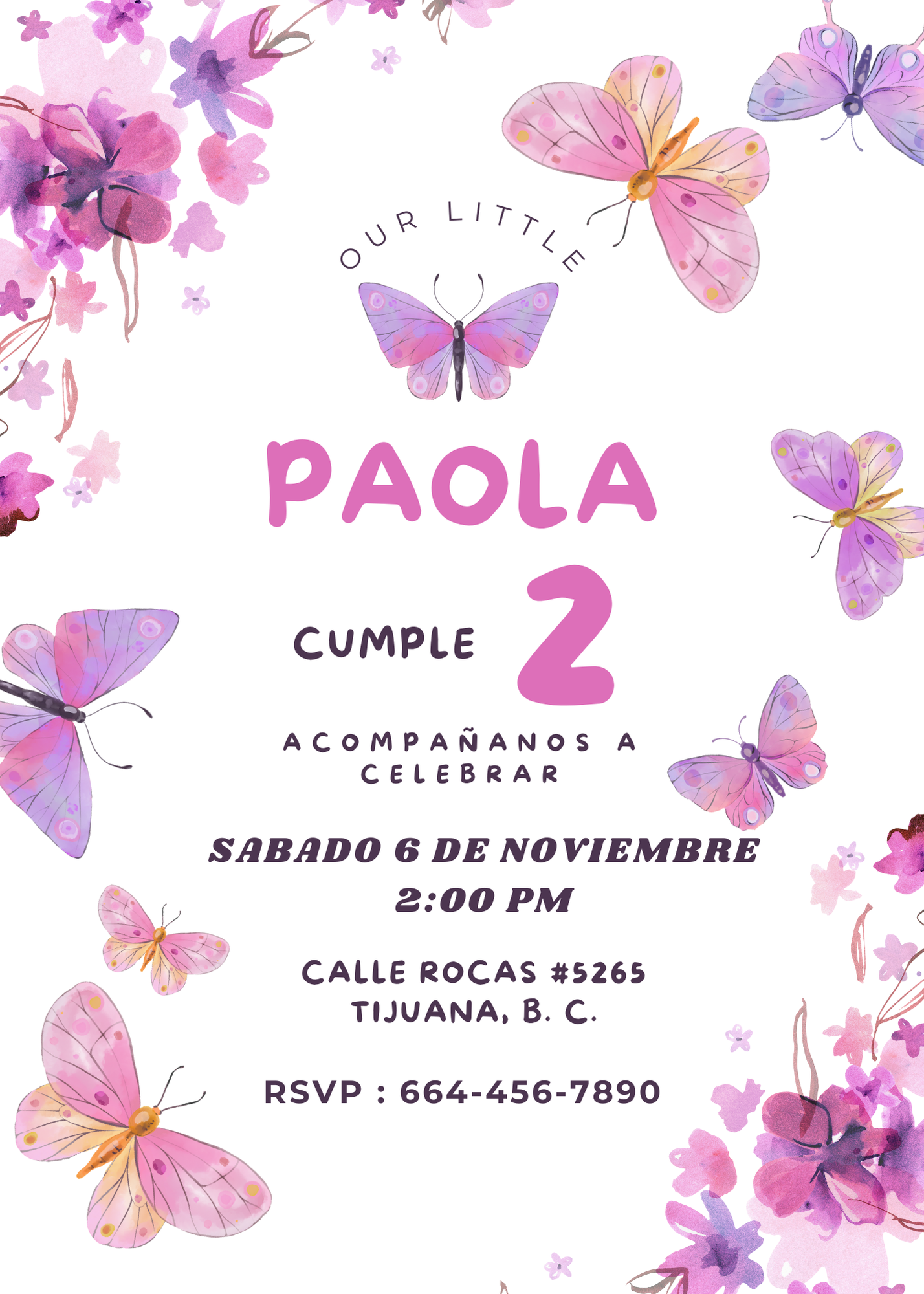 Invitacion de mariposa - mariposasimagen