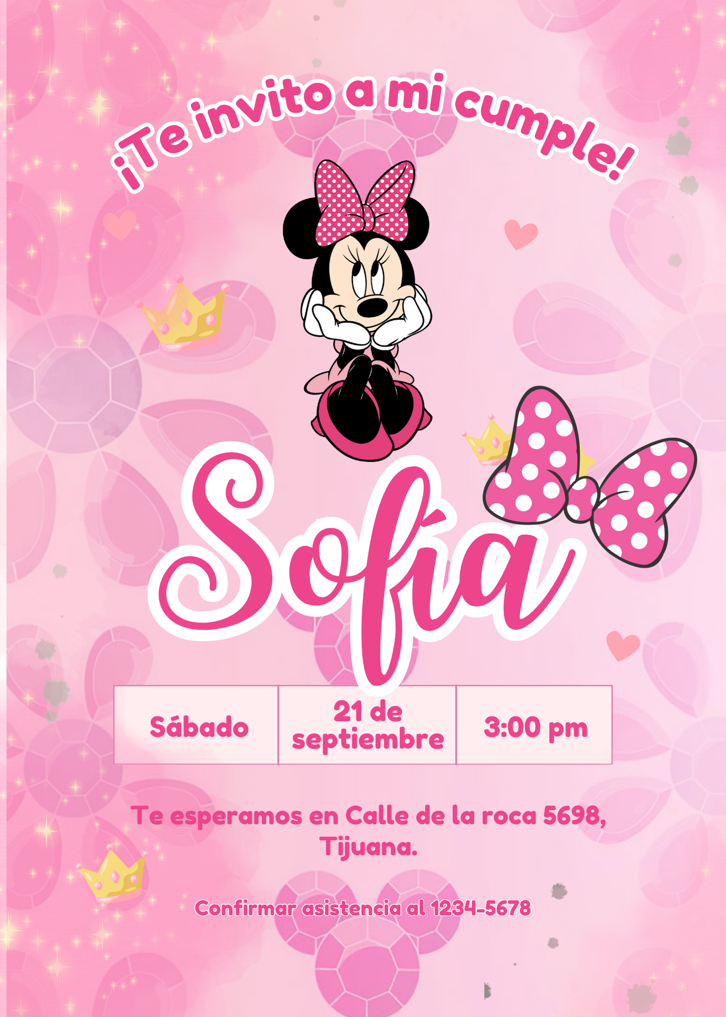 Invitaciones de minnie mouse - minnieimagen